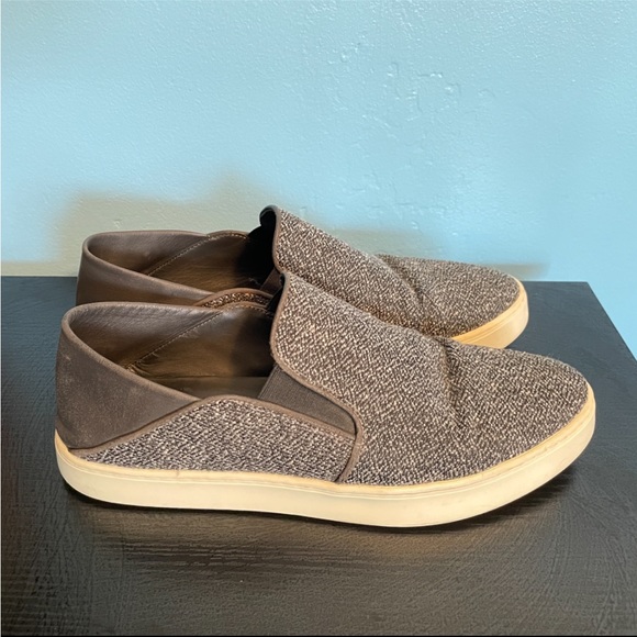 Vince Shoes Vince Womens Gray Tweed Slipon Sneakers Shoes Size 85